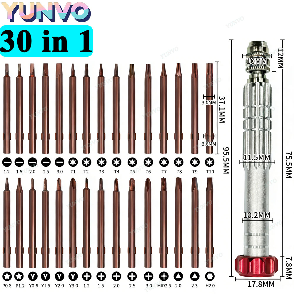 Micro Screwdriver Kit - Set Obeng Presisi Magnetik 30 in