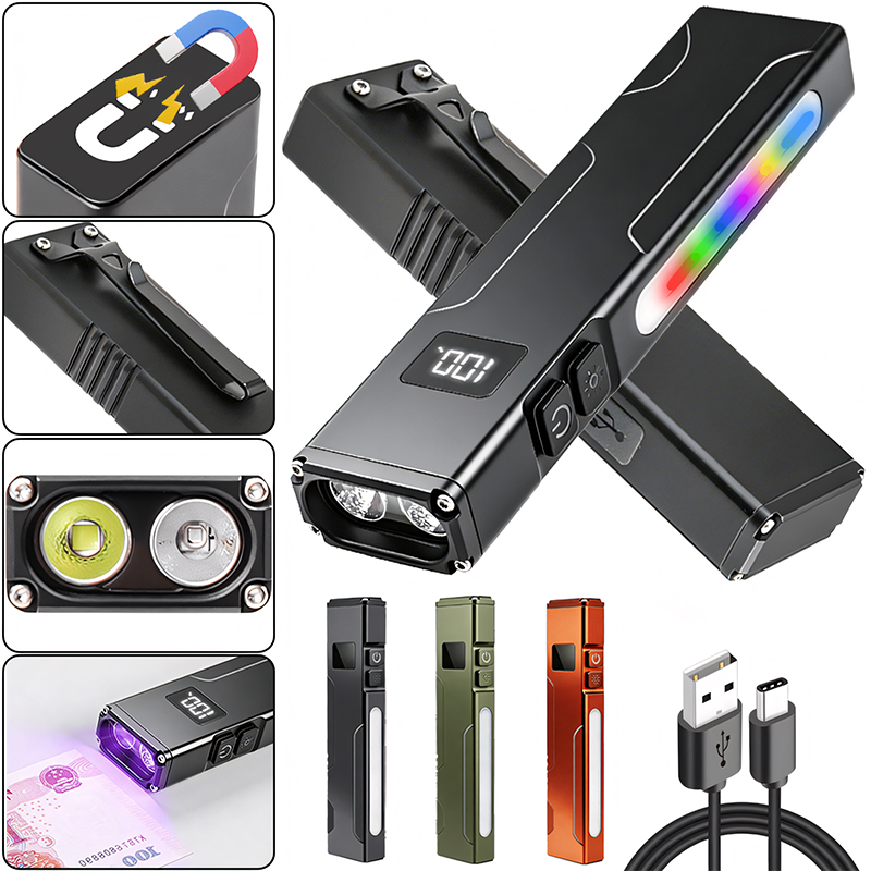 Edc Carry Clip - Lampu Kerja EDC Multifungsi Lampu UV