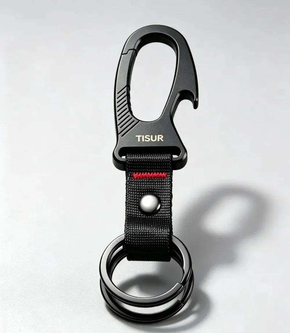 Edc Carry Clip - Gantungan Kunci Carabiner Titanium Multifungsi, Pembuka