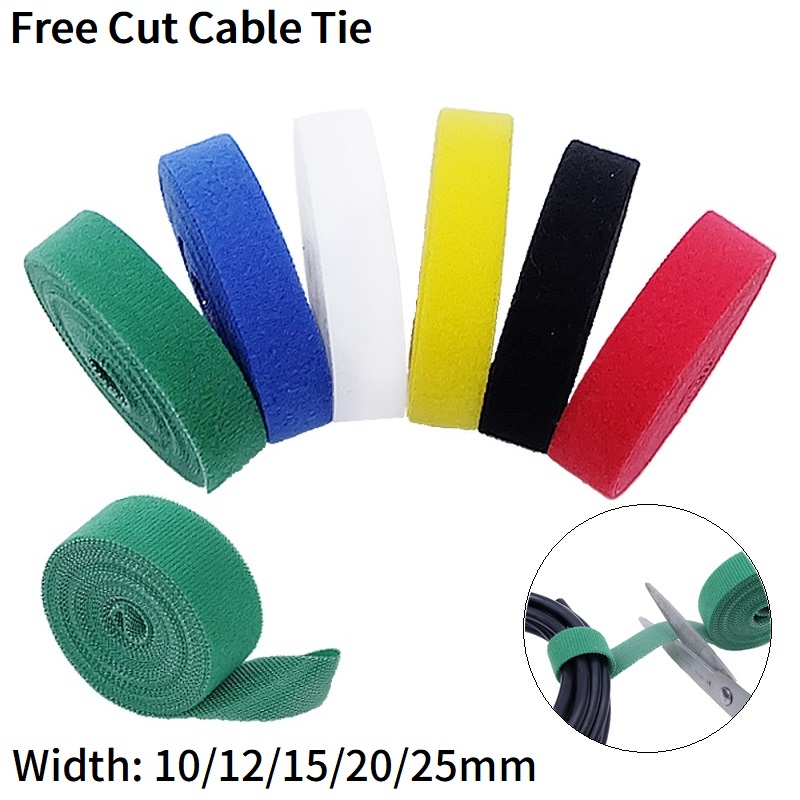 Gear Tie Reusable - 5M Diri Perekat Pengikat 10/12/15/20/25Mm Hook